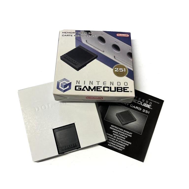 GameCube Memory Card 251 Blocks Nintendo Compleet met doosje en boekje
